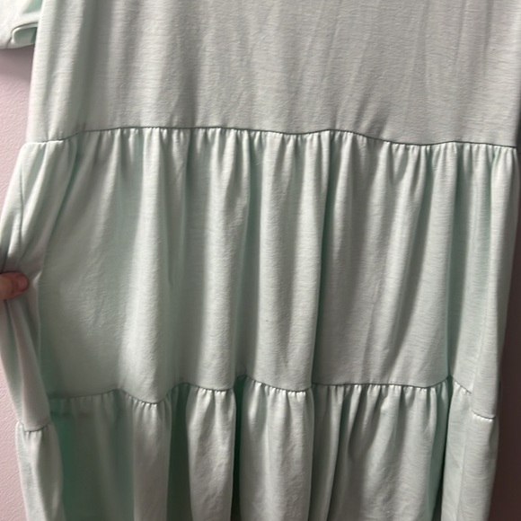 MINT Tiered T-Shirt Dress, Size M, Cotton Emporium, Made In The USA - Picture 2 of 5